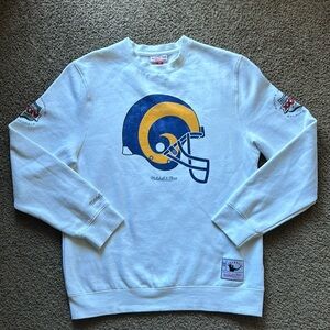 Mitchell & Ness Throwback Rams Super Bowl crewneck